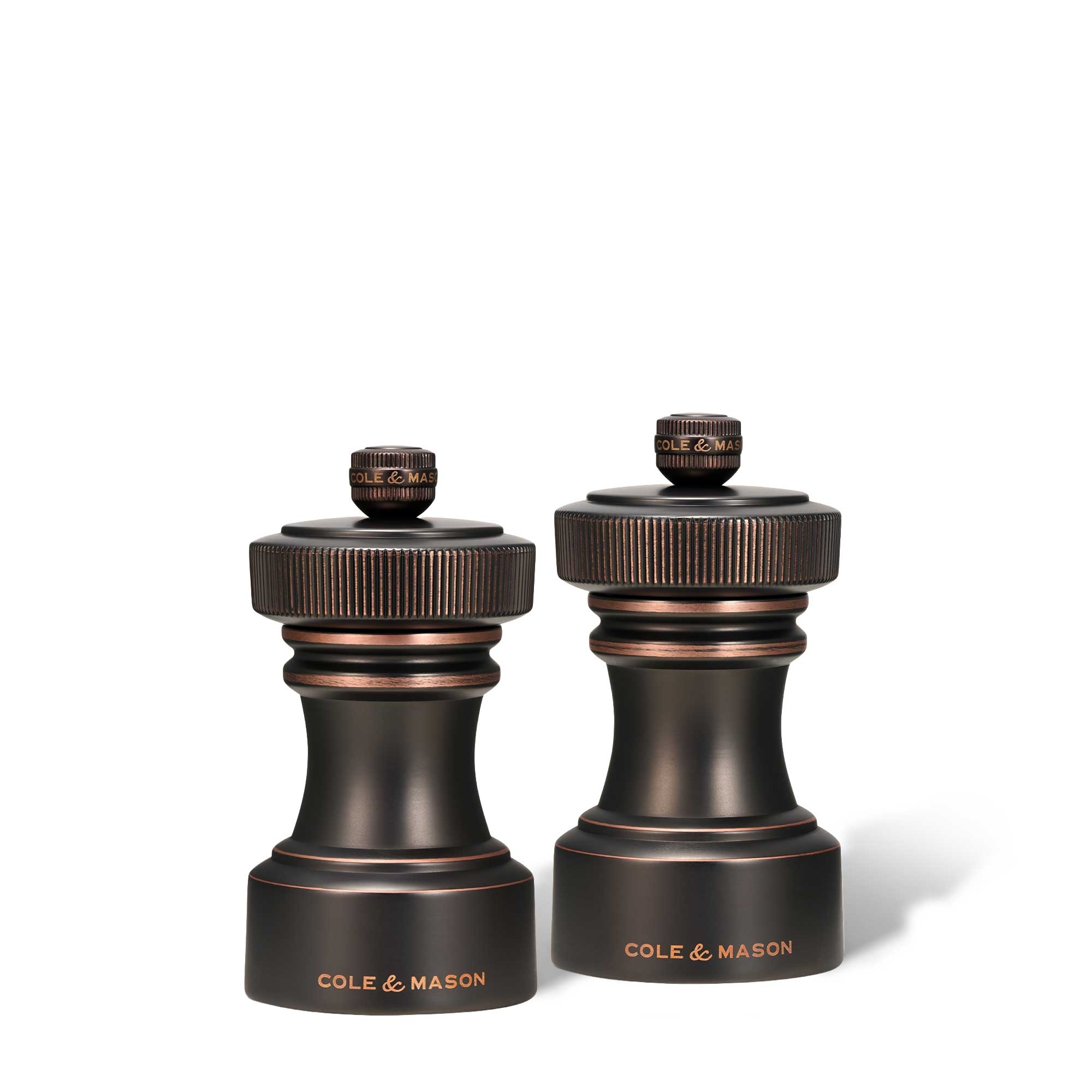 COLE & MASON - Hoxton Pepper und Salt Mill Set | Antique Bronze