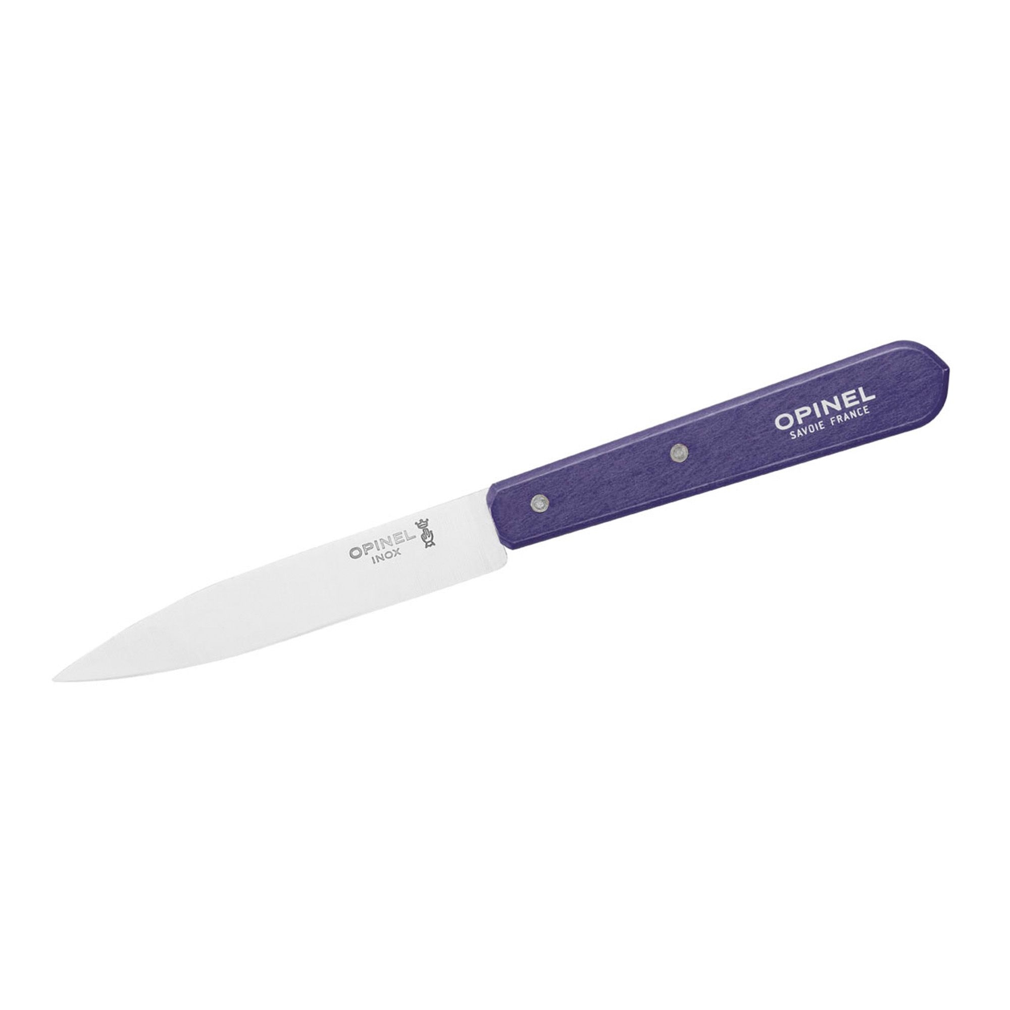 Opinel No 112 PAYSAGE vegetable knife with purple handle