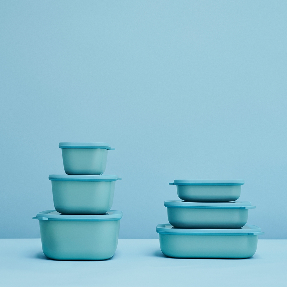 Mepal - Cirqula multi-bowl rectangular flat set 3-part - different colors