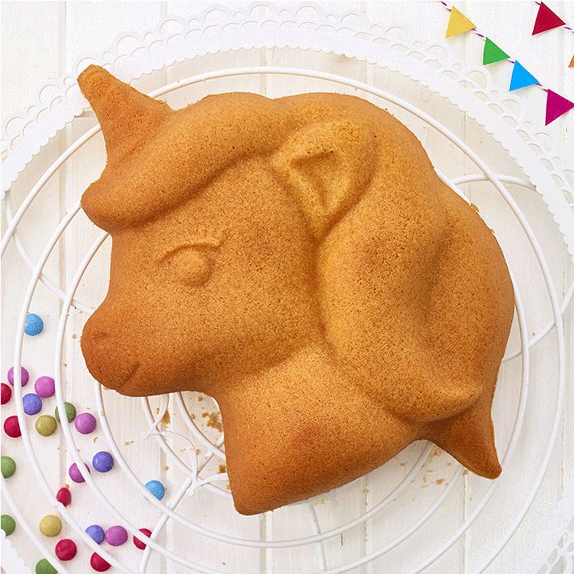 Birkmann - Unicorn motif baking tin - 21 x 23 cm