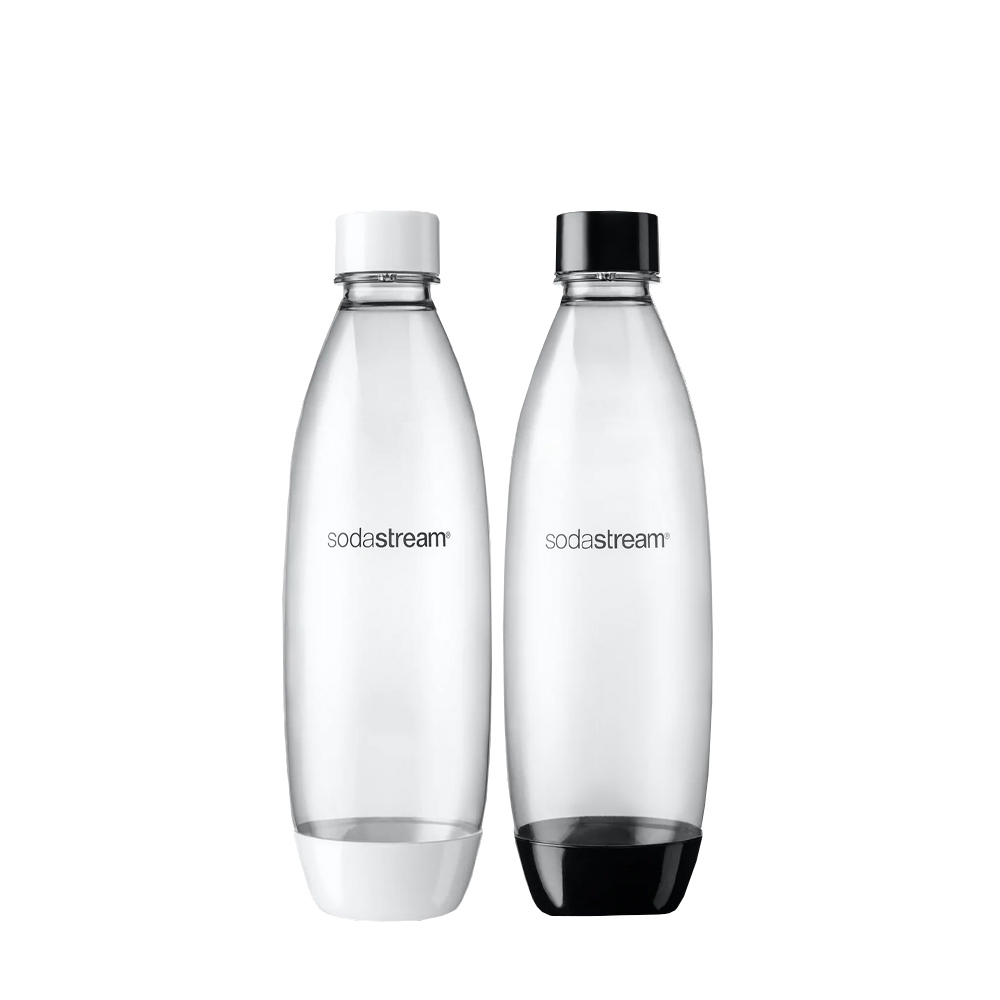 SODASTREAM - Ersatzflaschen Fuse 1L weiß+schwarz