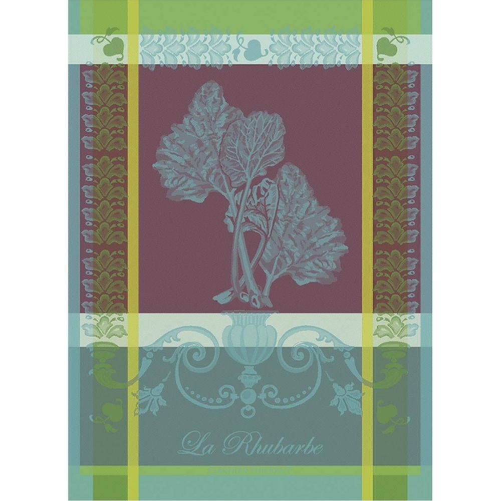 Garnier-Thiebaut Geschirrtuch - La Rhubarbe Turquoise Garnier-Thiebaut Geschirrtuch - La Rhubarbe Turquoise