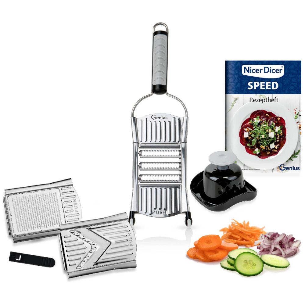 Genius - Genius - Nicer Dicer Speed / Hand slicer / Set 7 pcs. Genius - Genius - Nicer Dicer Speed / Hand slicer / Set 7 pcs.