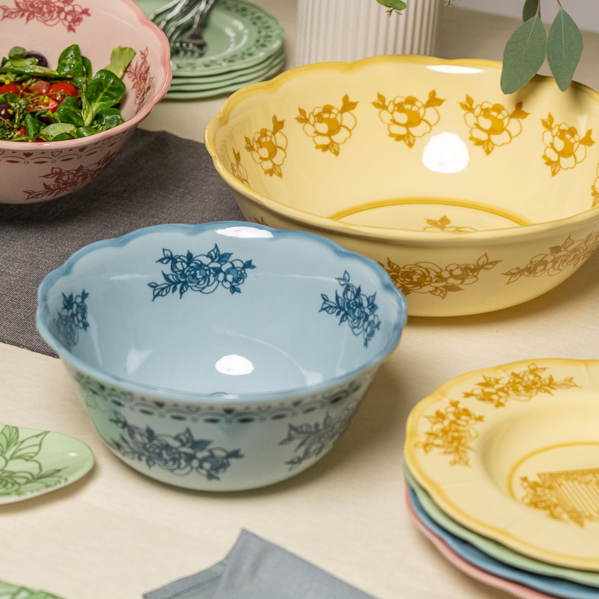 Guzzini - Deep Plate 'JOSPEHINE' - Dusty Green