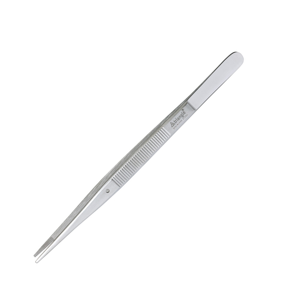 Lange gerade Küchenpinzette aus Edelstahl, 30 cm