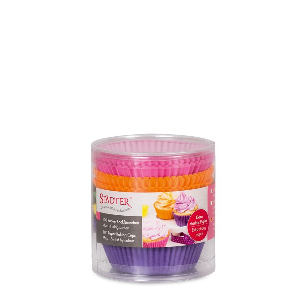 Städter - Papierbackform - Bunt  - 100 Stück - verschiedene Größen Städter - Papierbackform - Bunt  - 100 Stück - verschiedene Größen