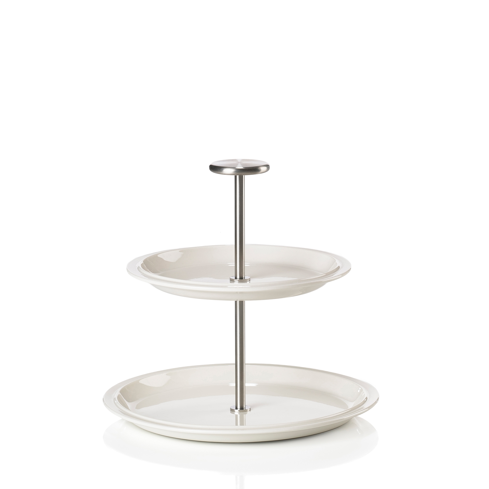 Zone - Eau Serving Stand, 2 tiers - Offwhite - 20 cm