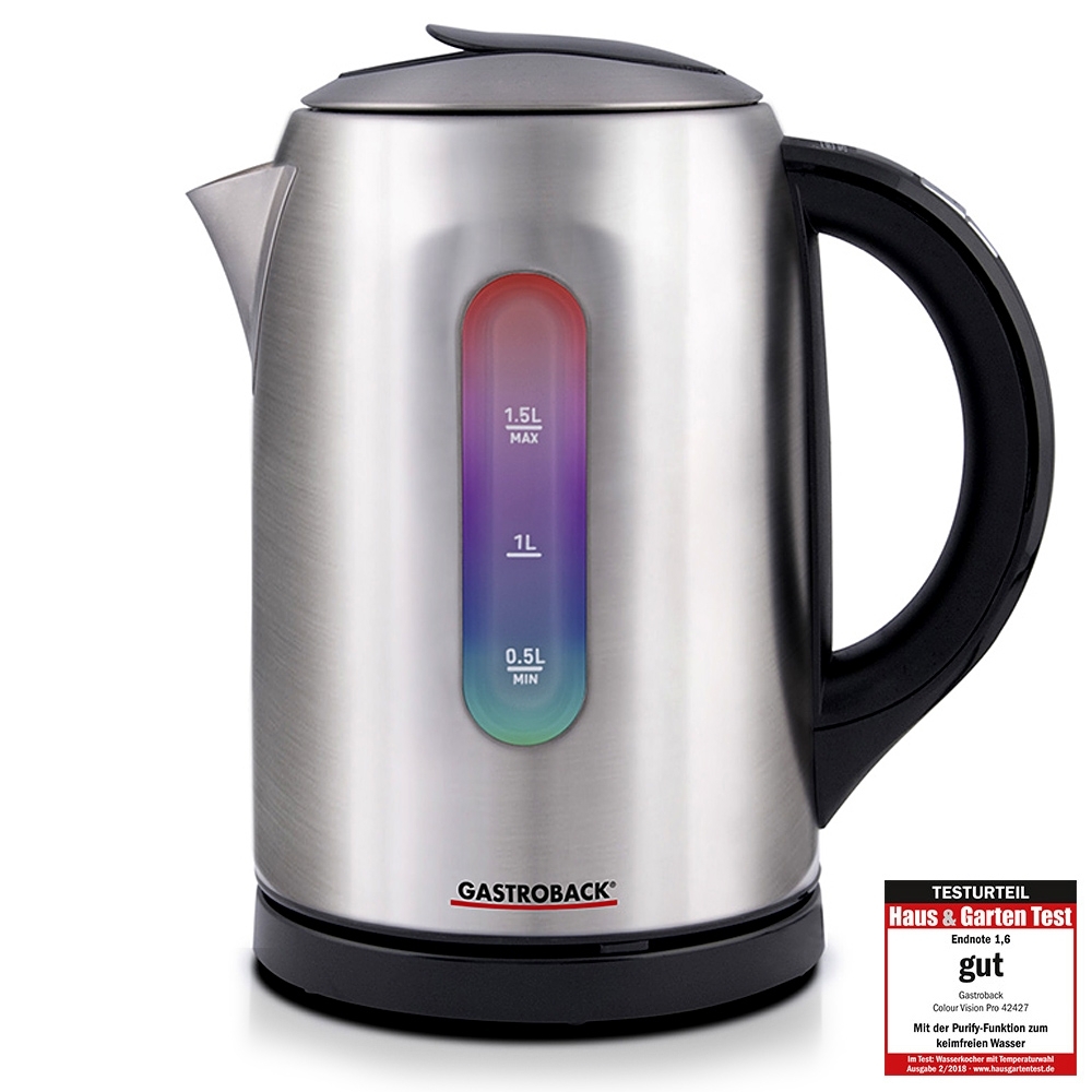 Gastroback - Wasserkocher Colour Vision PRO 1,5 L Gastroback - Wasserkocher Colour Vision PRO 1,5 L