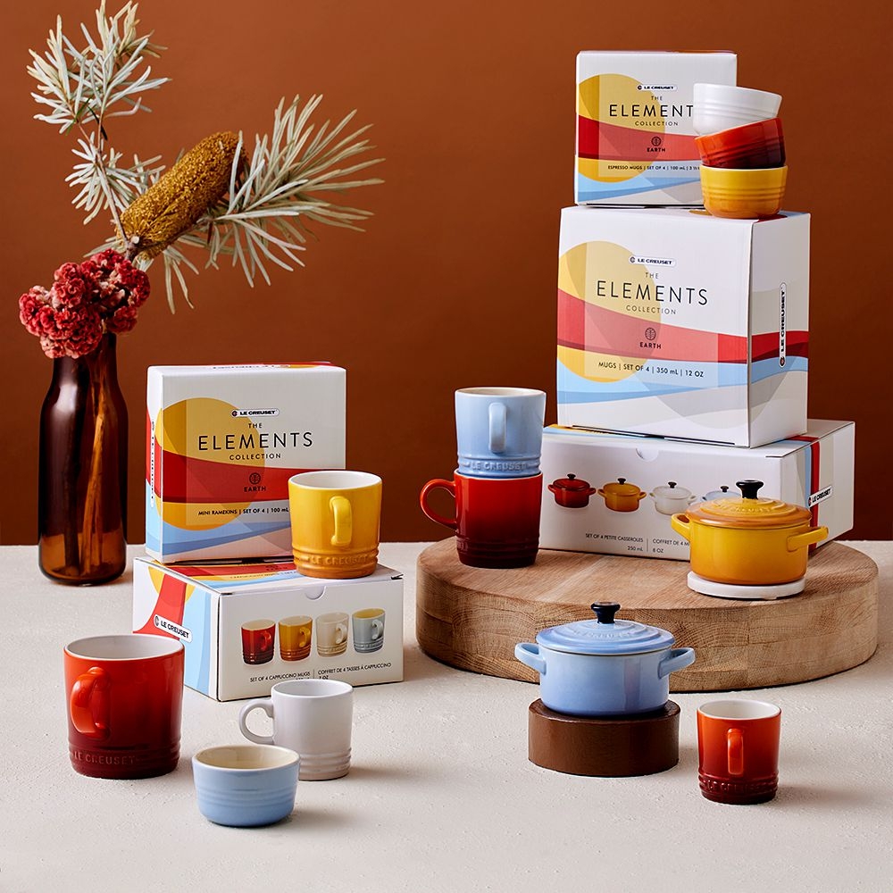 Le Creuset - 4er-Set Espressotassen 100 ml - ELEMENTS Le Creuset - 4er-Set Espressotassen 100 ml - ELEMENTS