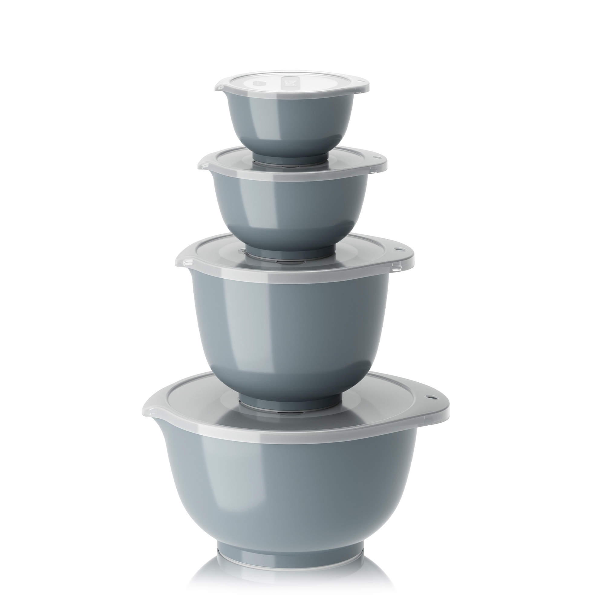 Rosti - Set NEW Margrethe 8-teilig (0,25 l+0,5+1,5+3,0 l + Deckel) - Dusty Blue