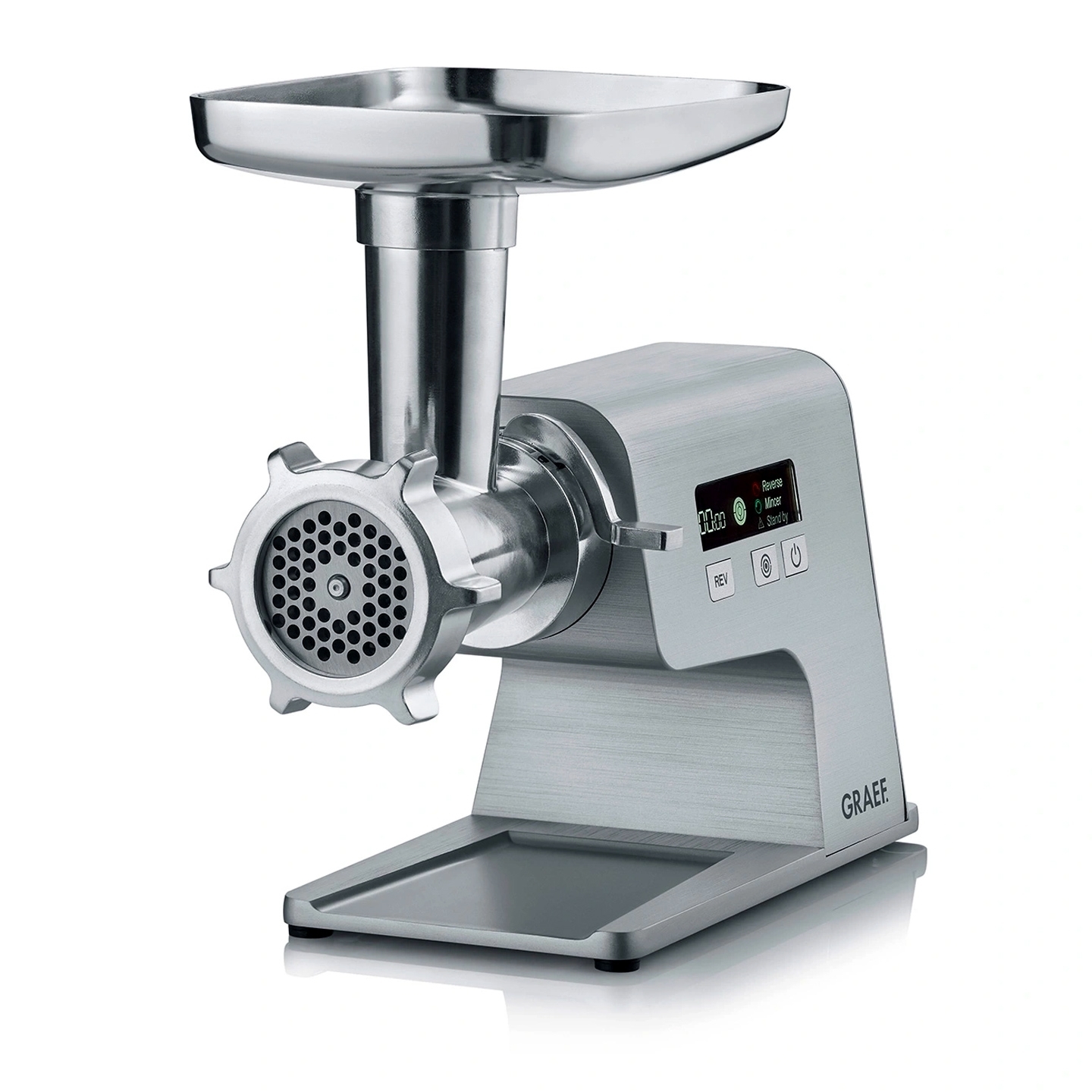 Modern electric stainless steel meat grinder