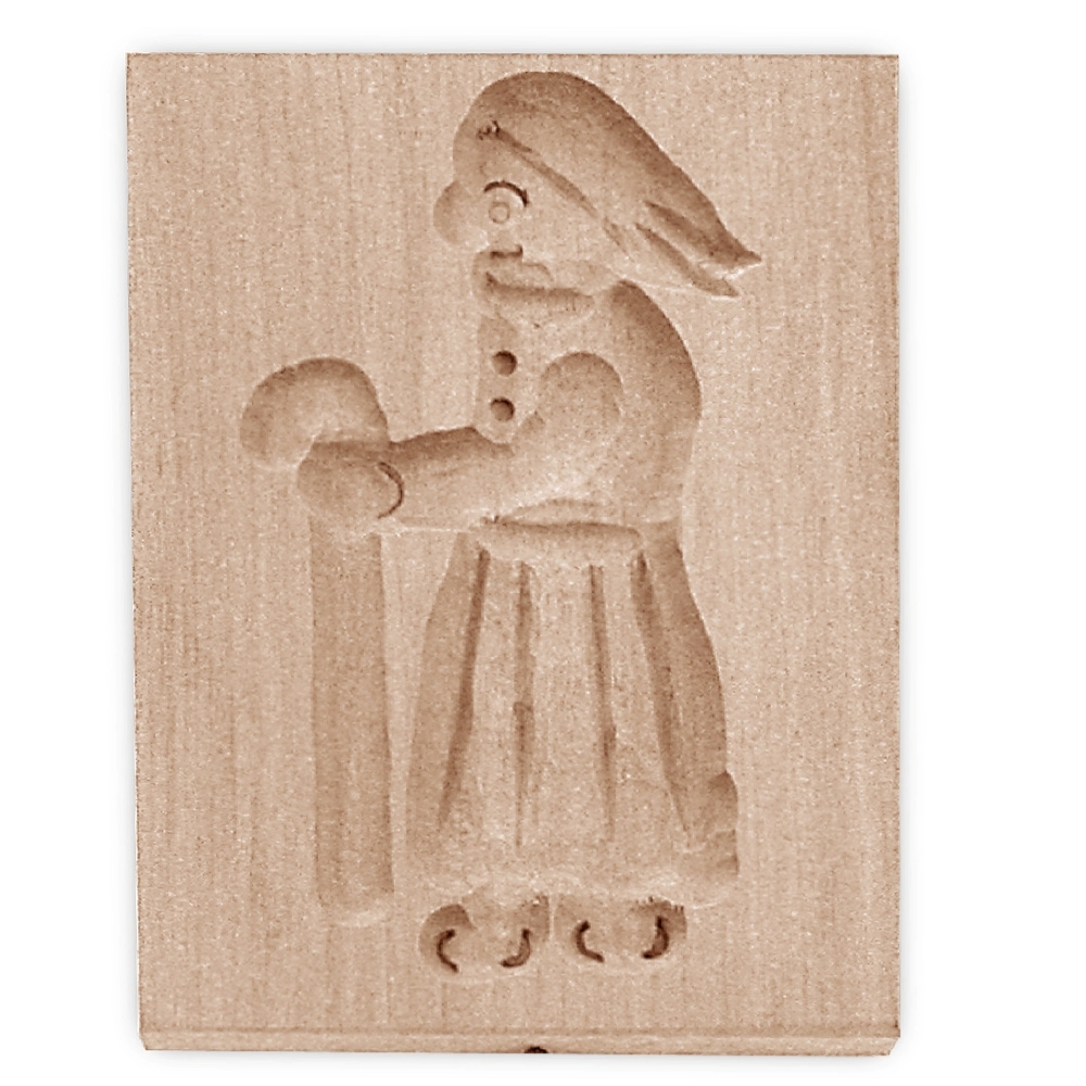 Städter - Wooden mould Witch 5,5 x 8 cm