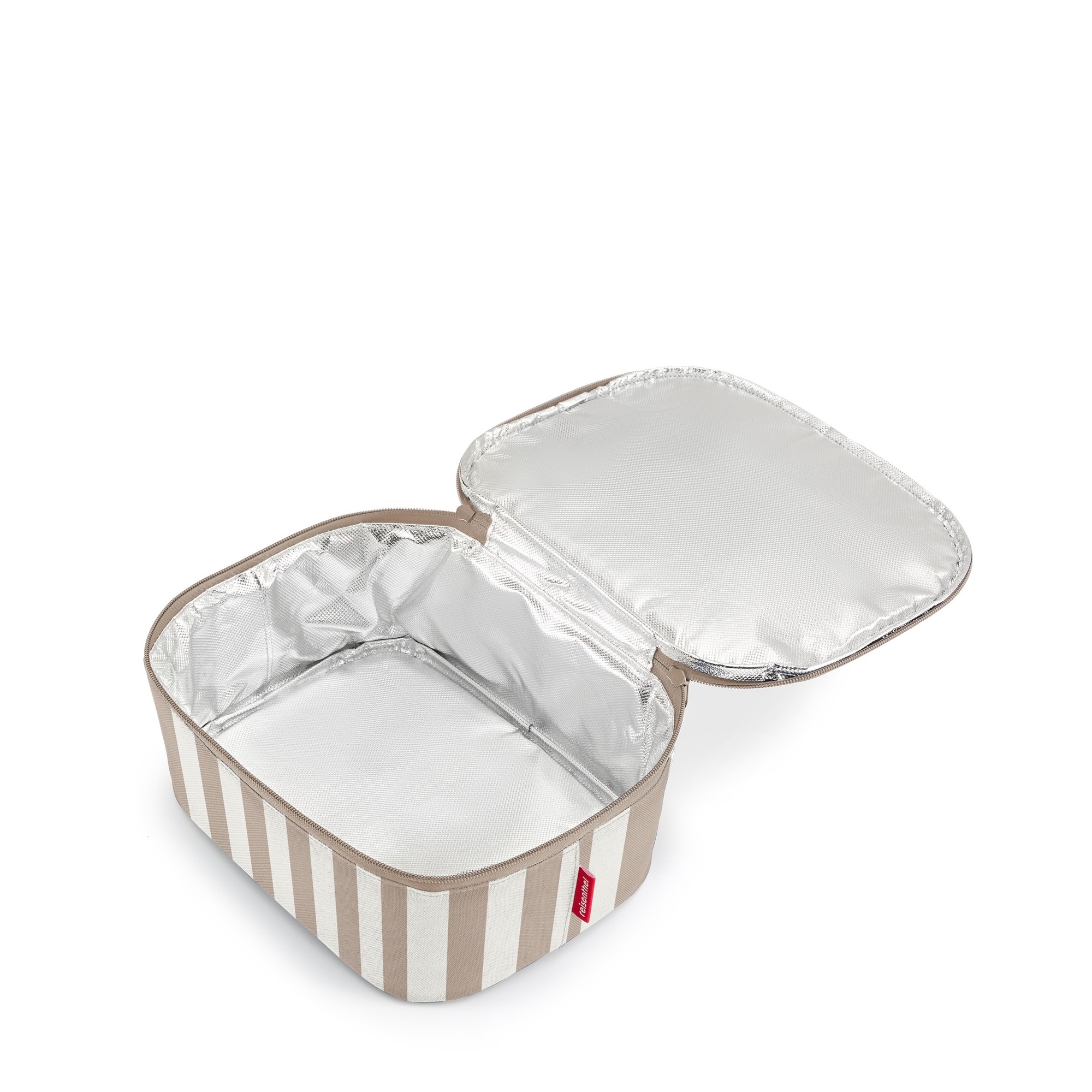 reisenthel - coolerbag M pocket - summerstripes coffee