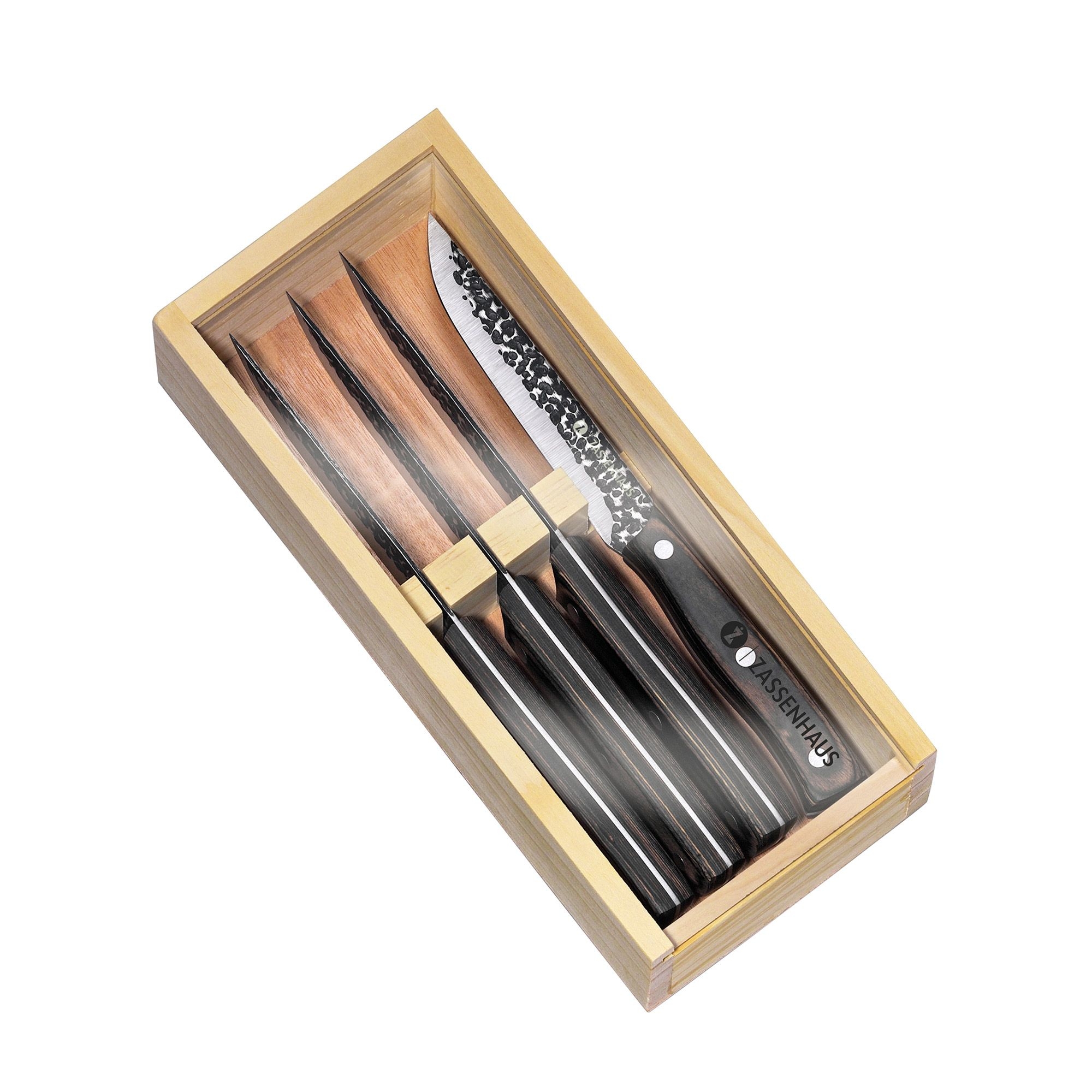 Zassenhaus - Steak knife HUNTER set of 4 - Pakka wood