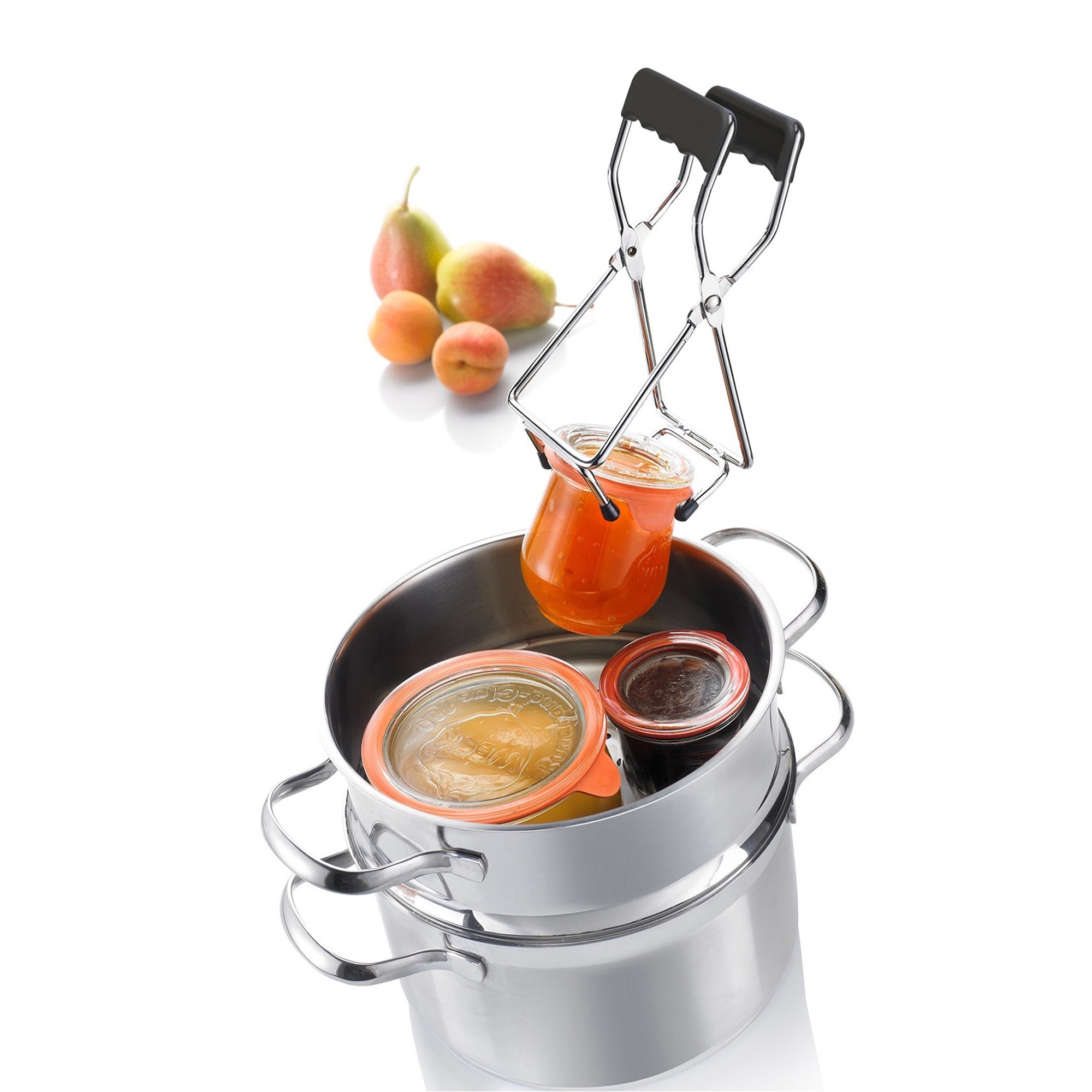 Westmark - Glass lifter, chrome-plated, anthracite