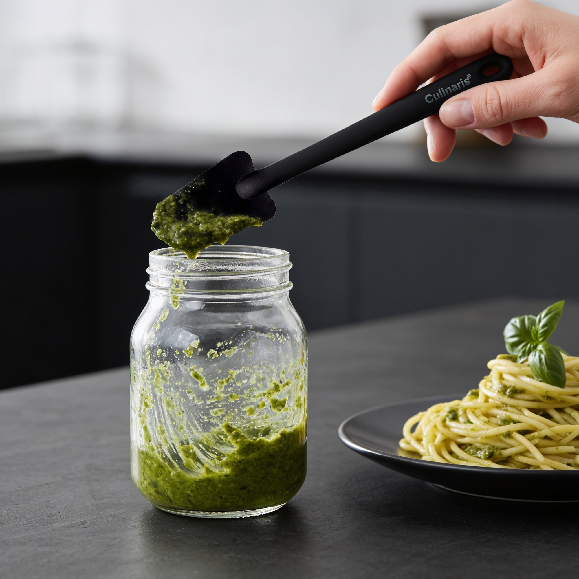 Leftovers Spoon S - silicone - black | Culinaris