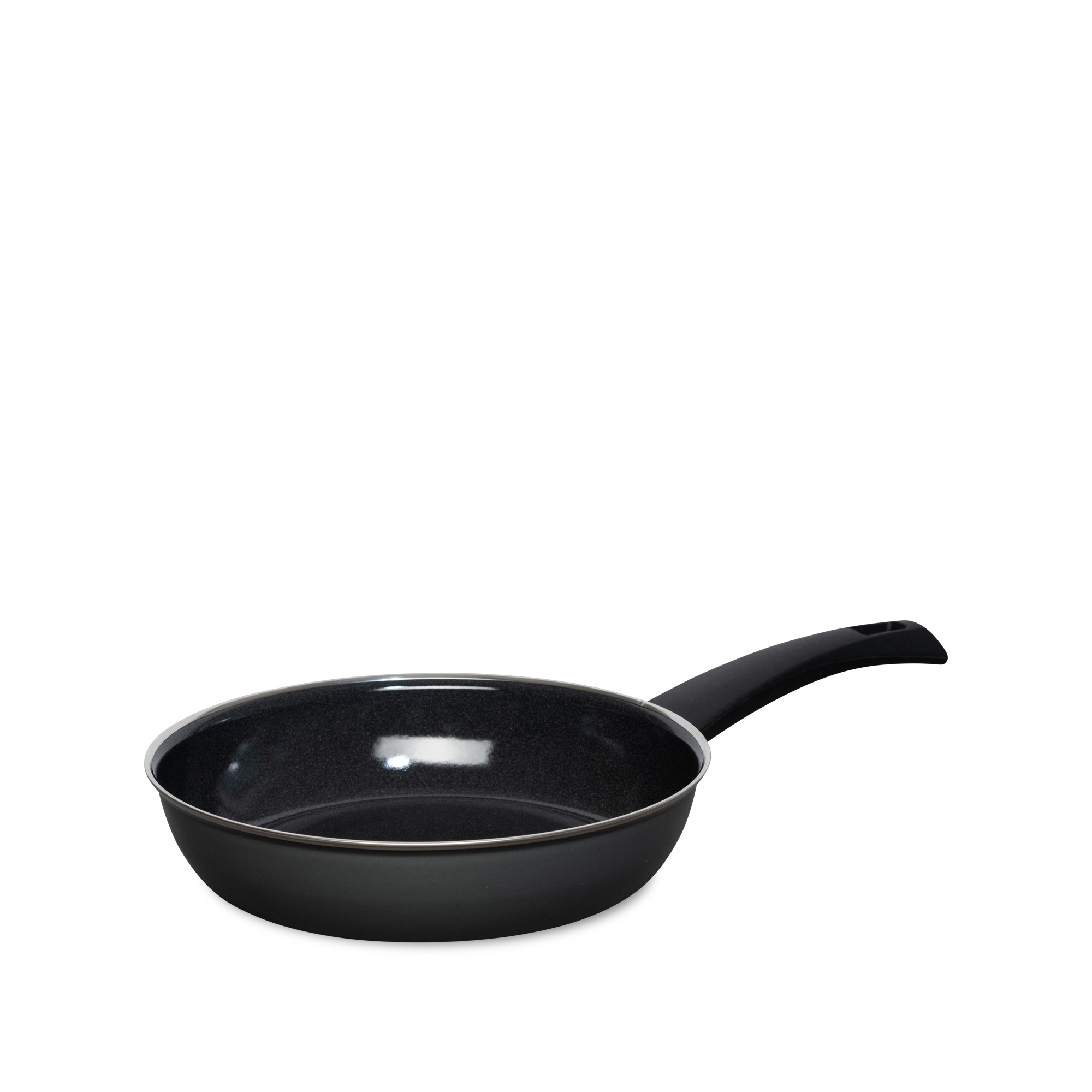 Riess - NOUVELLE PUR - Dark Grey - Enamel Frying Pan 24 cm