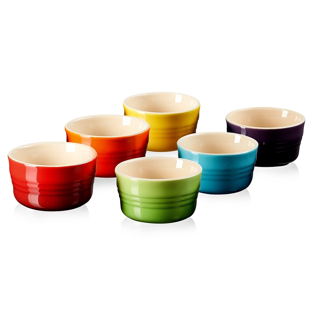 Le Creuset - 6er-Set Mini Förmchen Regenbogen Le Creuset - 6er-Set Mini Förmchen Regenbogen