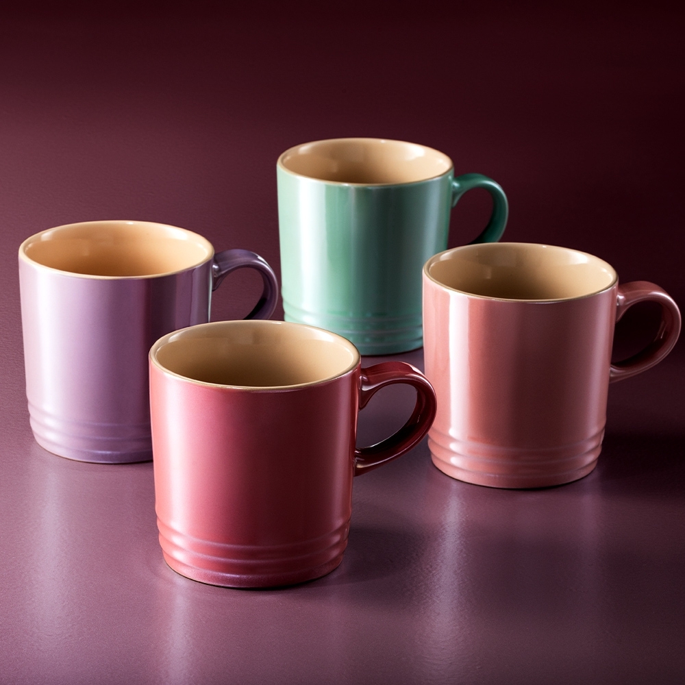 Le Creuset - Becher 350 ml - 4er Set Metallics Blau-Grün Le Creuset - Becher 350 ml - 4er Set Metallics Blau-Grün