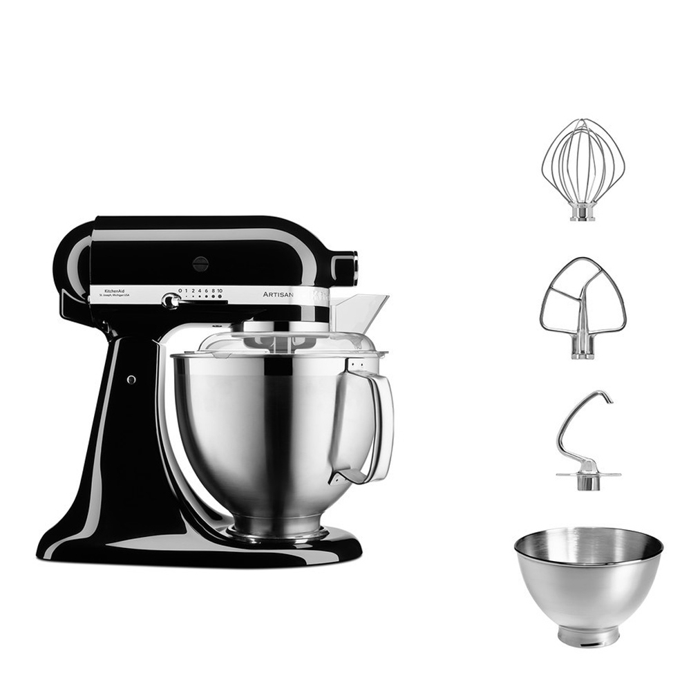 KitchenAid - Artisan Stand Mixer 5KSM185PS - Set - Onyx Black