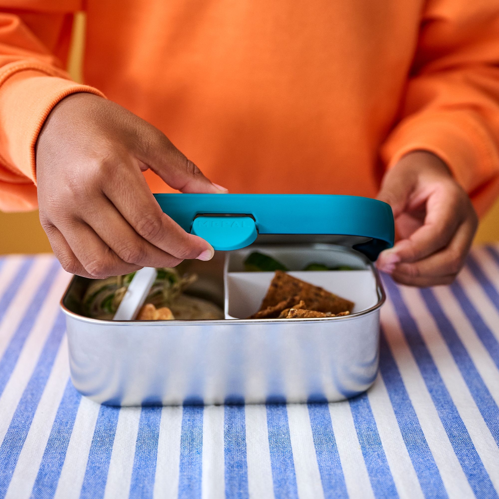 Mepal - Campus - Stainless Steel Lunchbox - cool blue