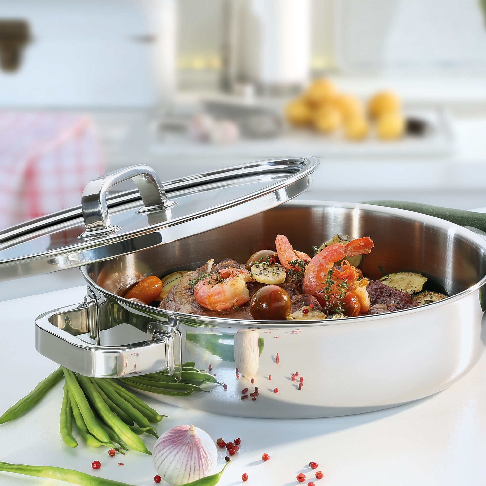 Spring - Spring - Gourmet pot with glass lid FINESSE2+ 4 L Spring - Spring - Gourmet pot with glass lid FINESSE2+ 4 L