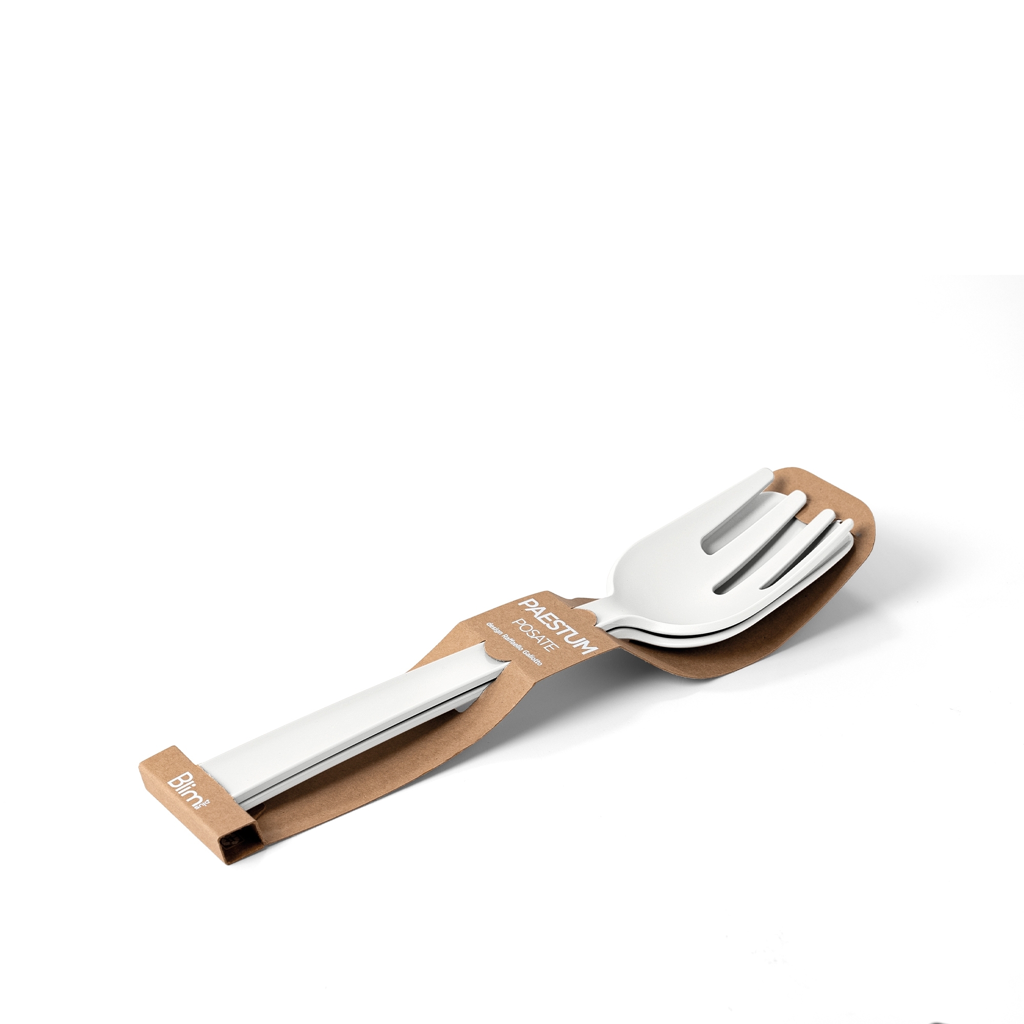 BlimPlus – Salad cutlery PAESTUM, Arctic White