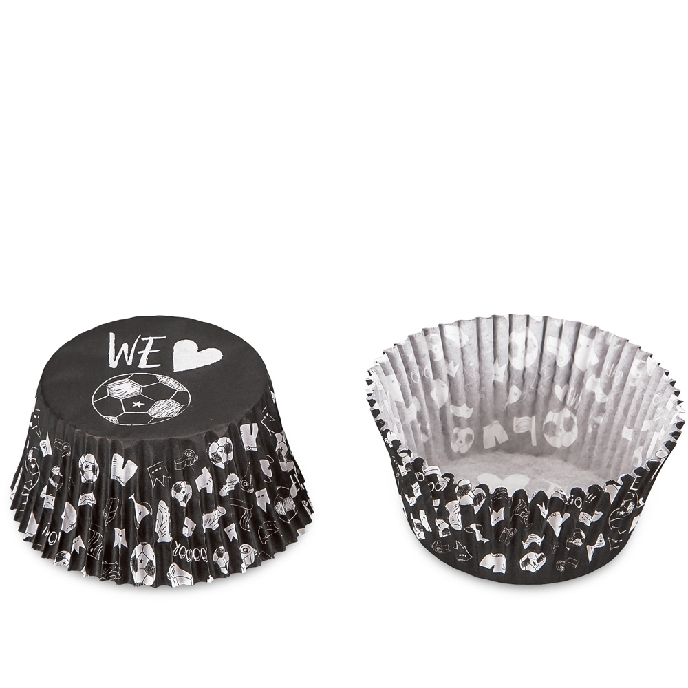 Städter - Papierbackform - 50 Stück - Fußball - ø 50 x 30 mm Städter - Papierbackform - 50 Stück - Fußball - ø 50 x 30 mm