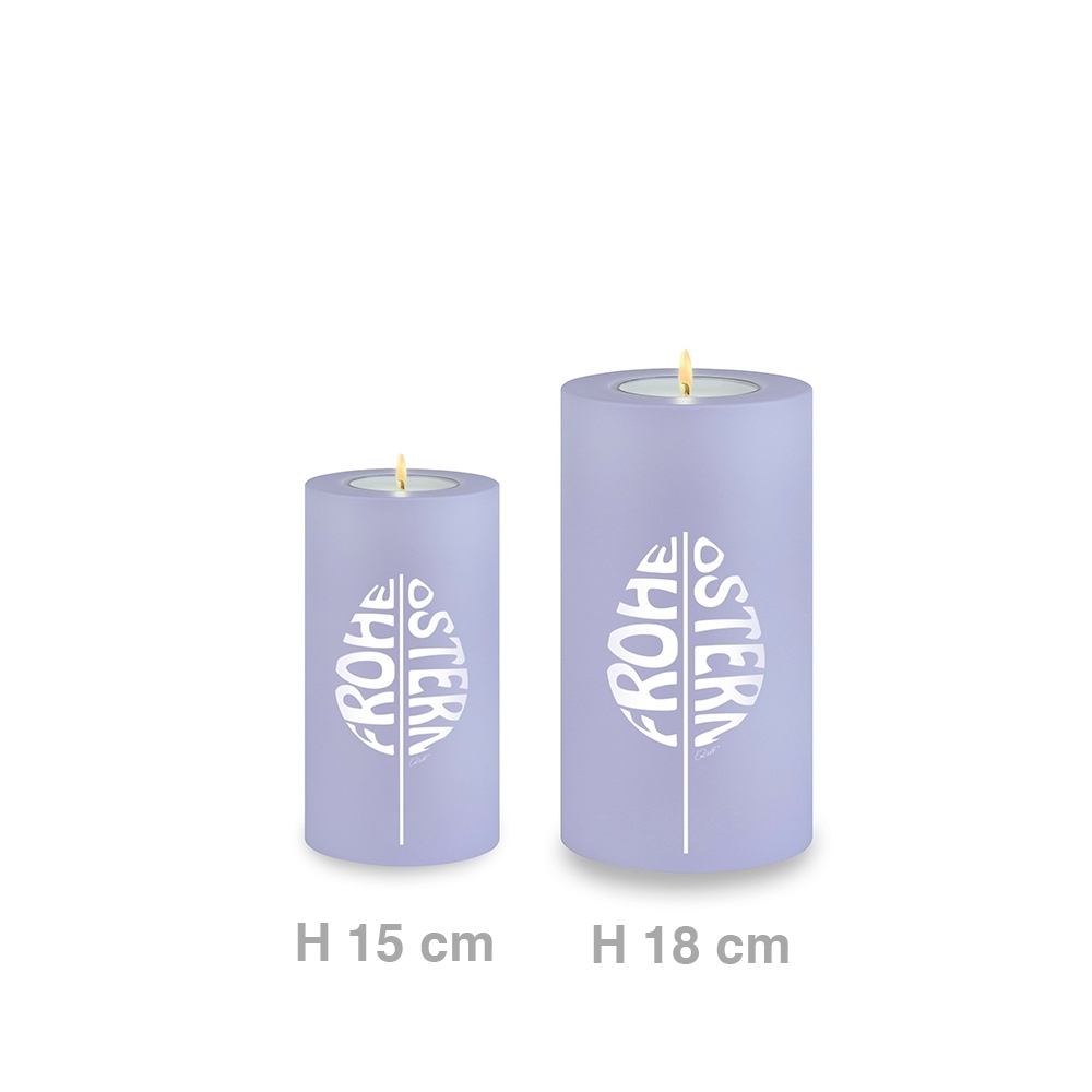 Qult Farluce Trend - Tealight Candle Holder - Lavender "Happy Easter" Qult Farluce Trend - Tealight Candle Holder - Lavender "Happy Easter"