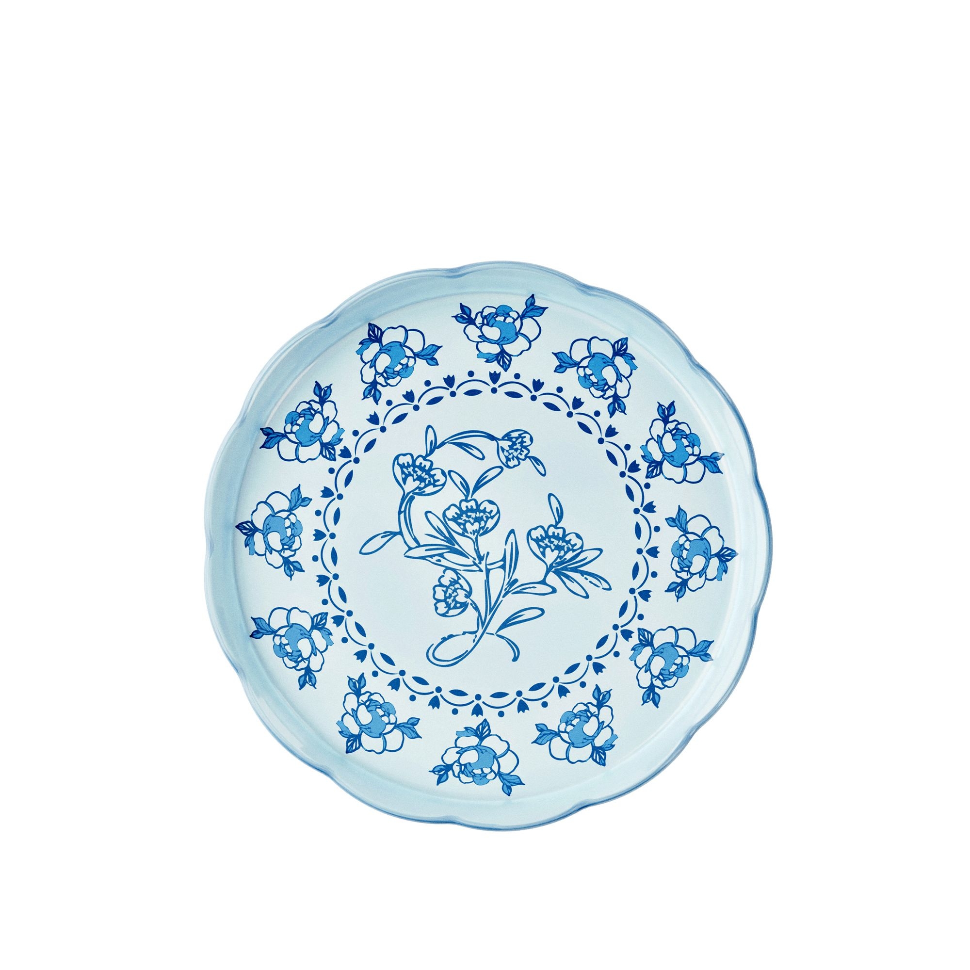 Guzzini - Cake stand with base and dome 'JOSEPHINE' - Dusty Light Blue