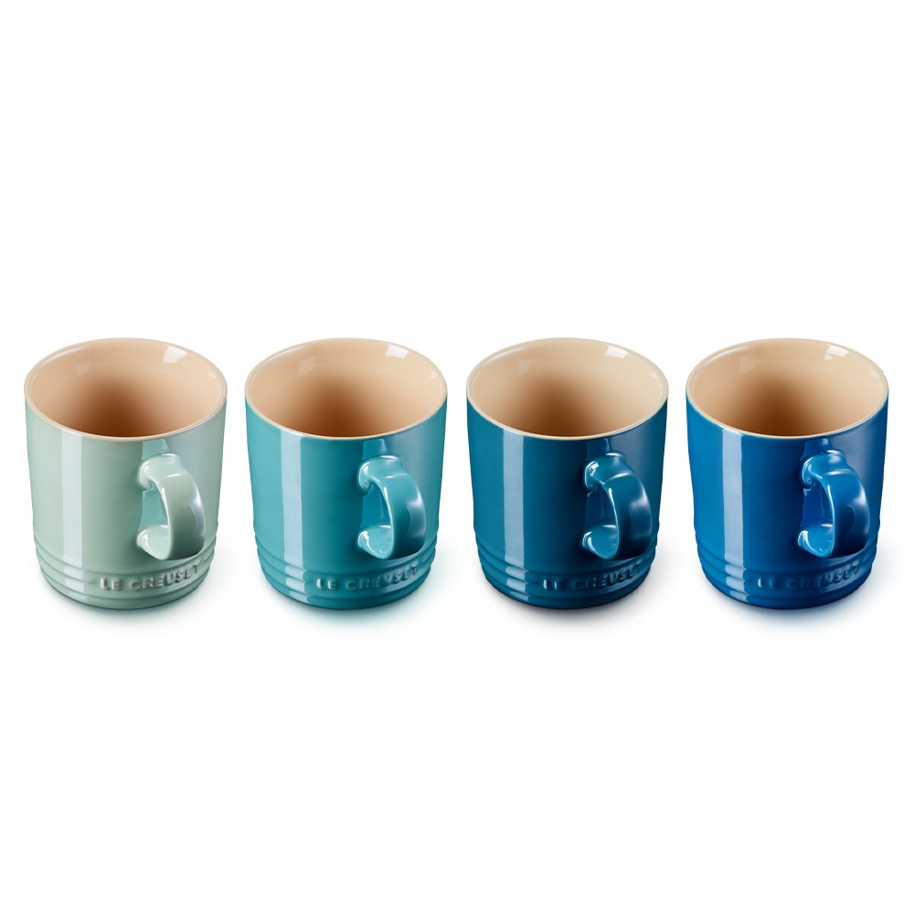 Le Creuset - Mug 350 ml - Set of 4 Mugs Blue
