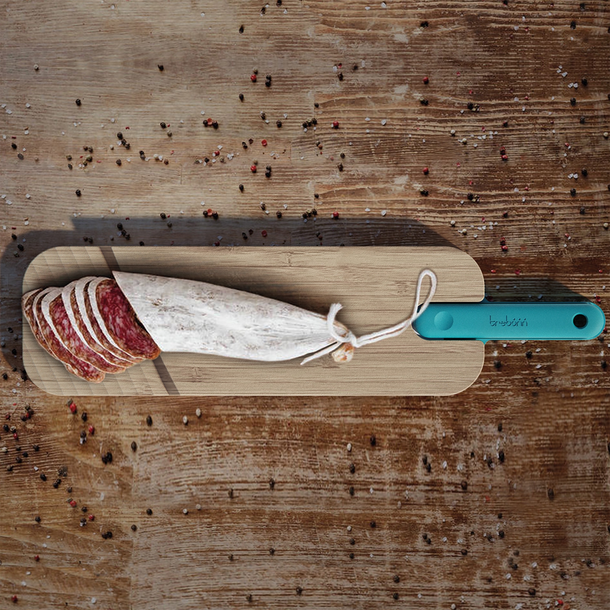 Trebonn - ARTU cutting board + salami knife