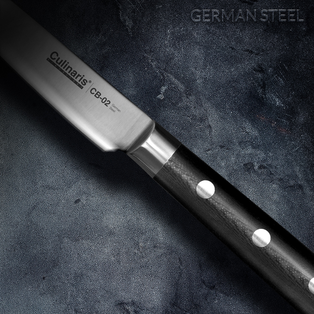 Culinaris utility knife Black Series CB-02, German steel bla