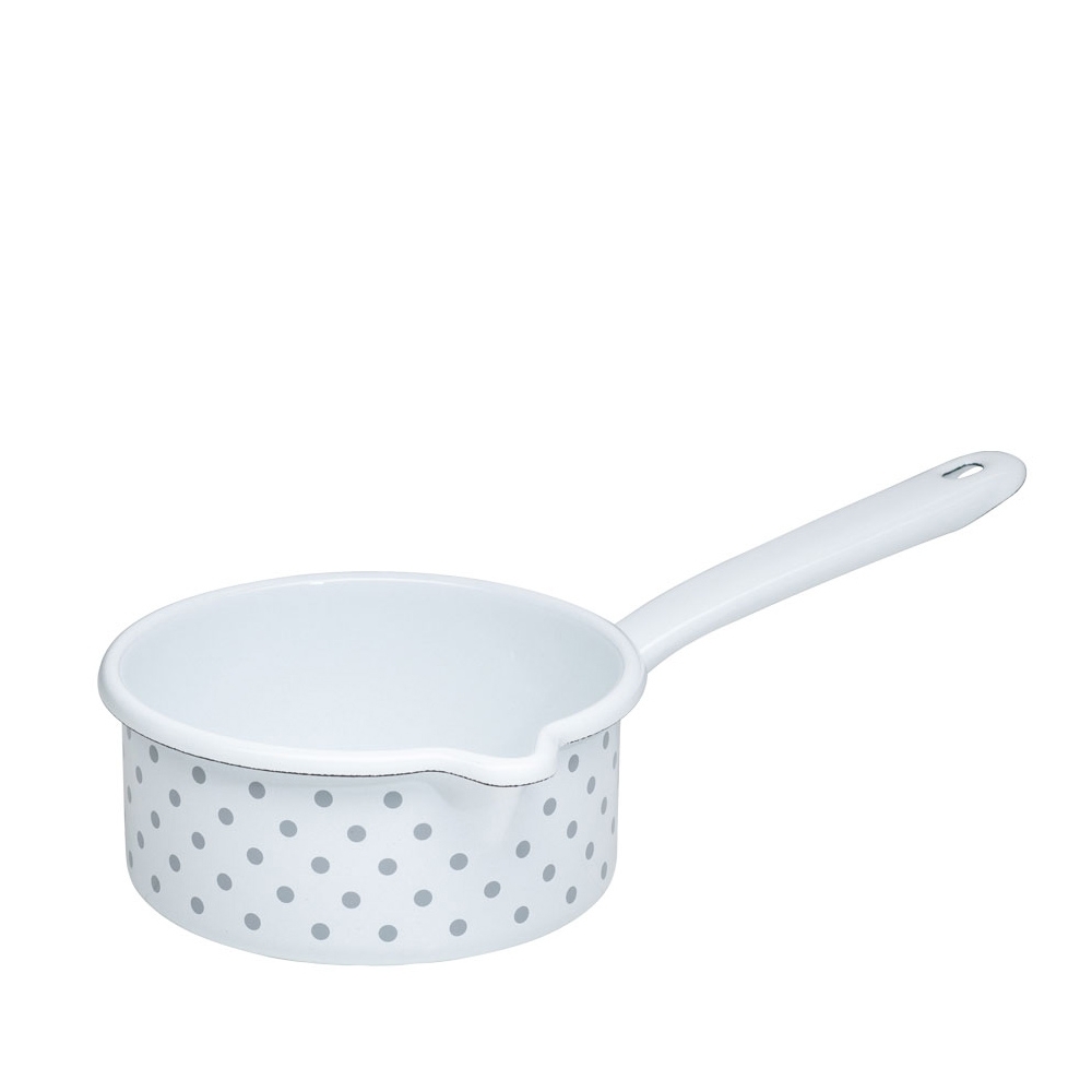 Riess COUNTRY - Polka-dot grey - Saucepan with Large Spout Riess COUNTRY - Polka-dot grey - Saucepan with Large Spout