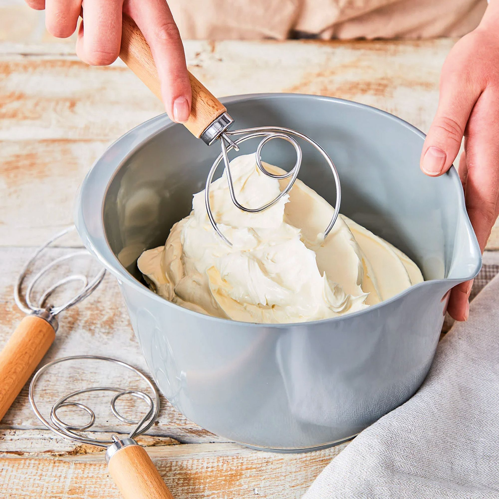 Birkmann - Dänischer Schneebesen - Teigrührermit einer Schlaufe - 34 cm