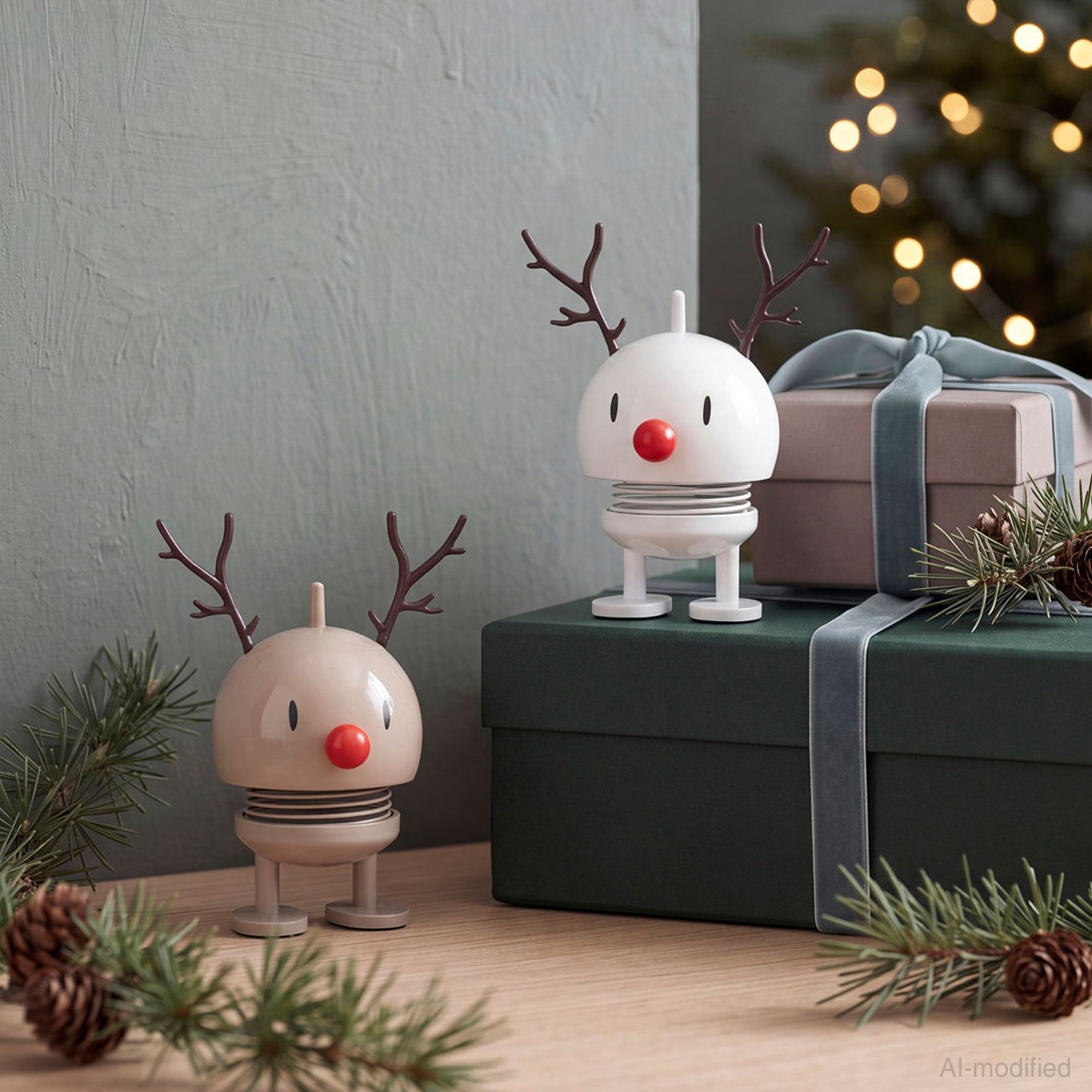 Hoptimist - Bumble Reindeer set - Latte/White