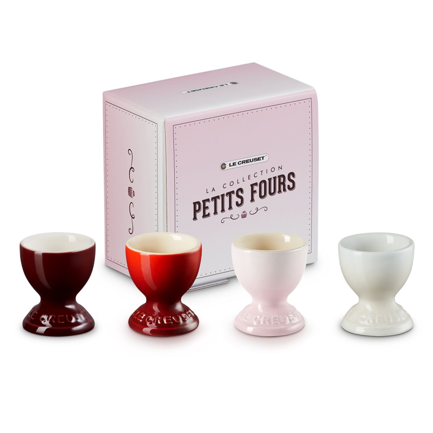 Le Creuset - 4er Set Eierbecher - Petits Fours Le Creuset - 4er Set Eierbecher - Petits Fours