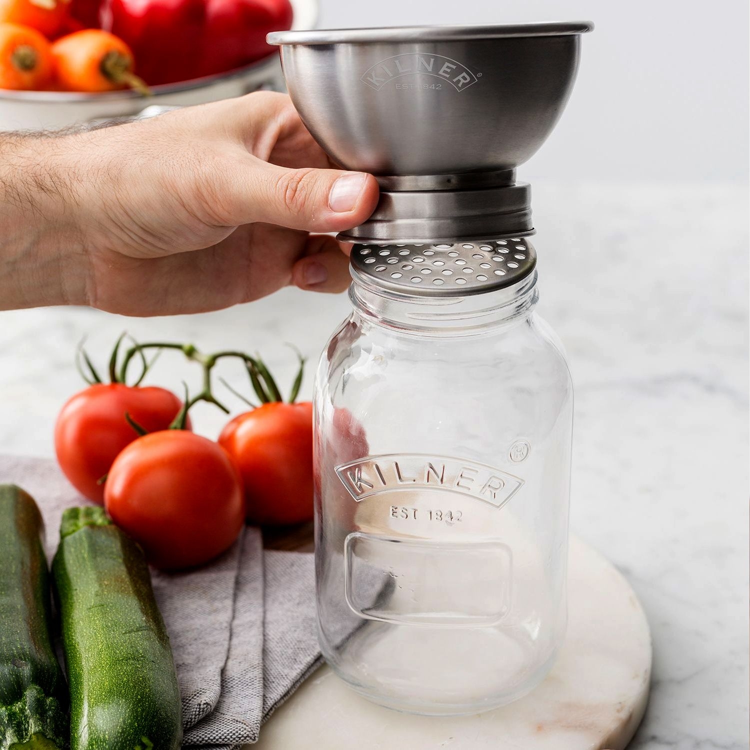 Kilner - Sauce Press Jar Set - 1 L Kilner - Sauce Press Jar Set - 1 L