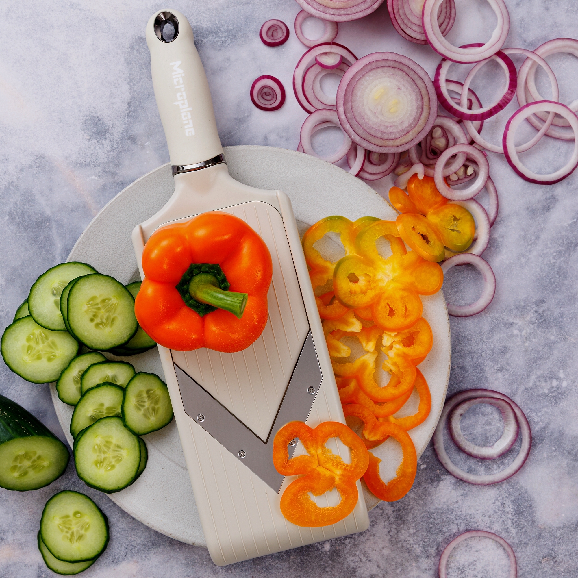 Microplane - Adjustable Slicer with V-Blade PureCut | Cashmere Beige