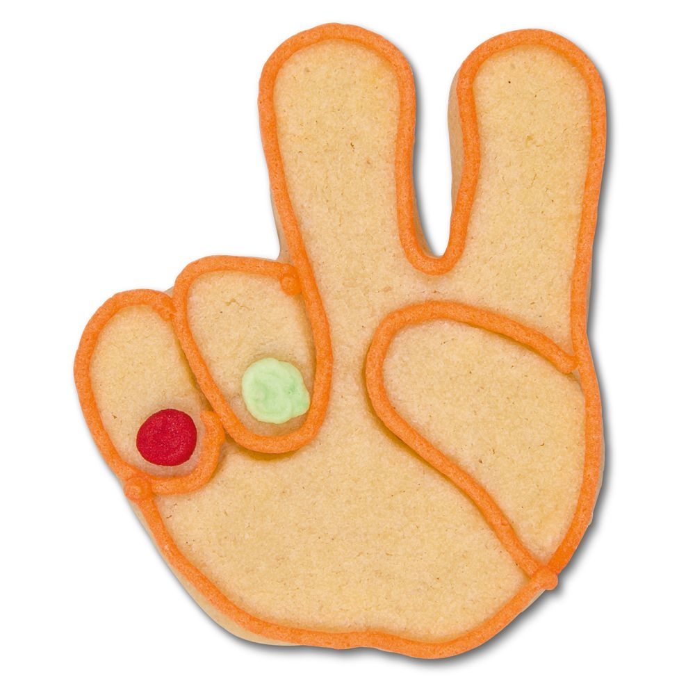 Städter - Cookie cutter Victory sign - 7 cm