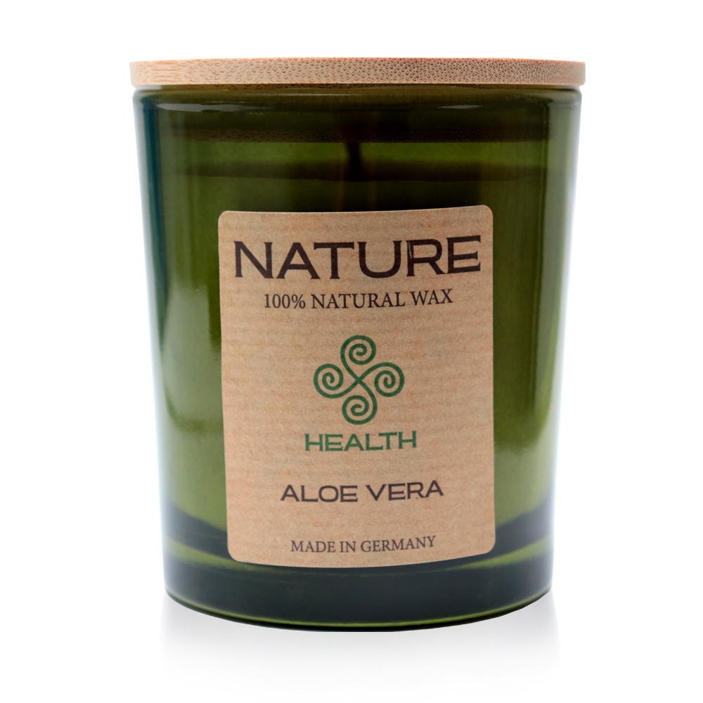 Qult Senses of Nature - HEALTH - Duftkerze im Glas inkl. Holzdeckel - Aloe Vera Qult Senses of Nature - HEALTH - Duftkerze im Glas inkl. Holzdeckel - Aloe Vera