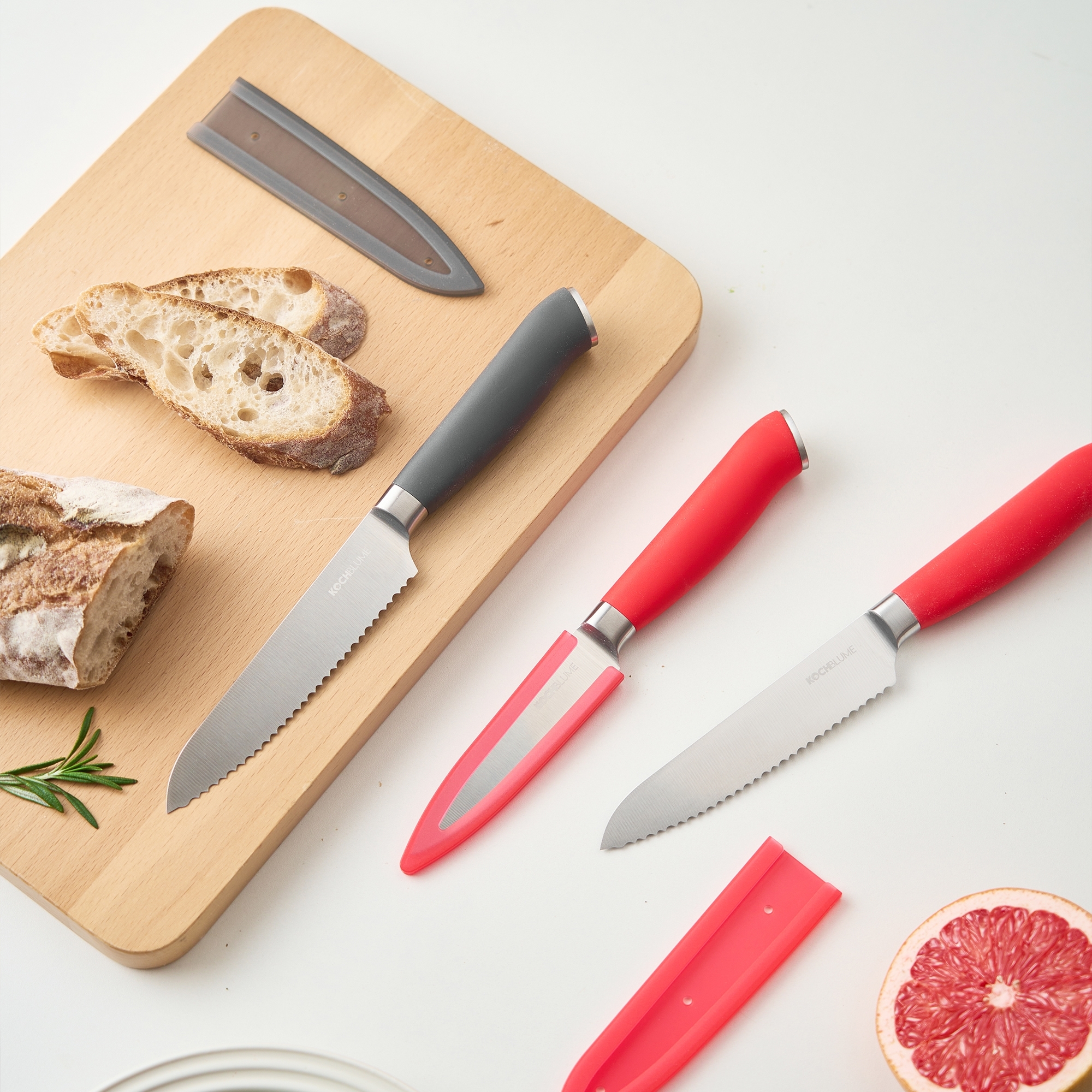 Kochblume - Vegetable knife S, smooth blade, taupe Kochblume - Vegetable knife S, smooth blade, taupe