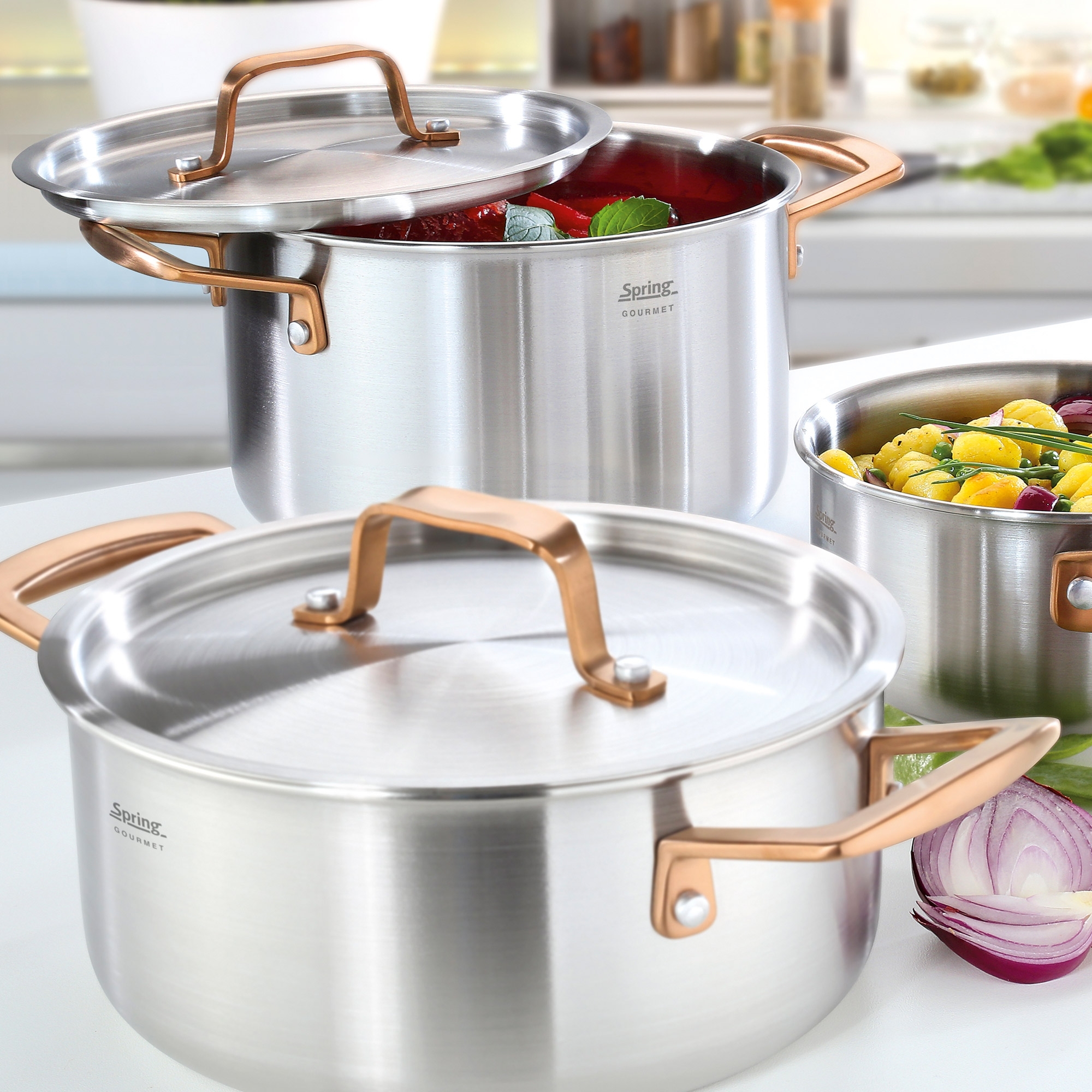 Spring - Frying pot GOURMET 20 cm - roségold