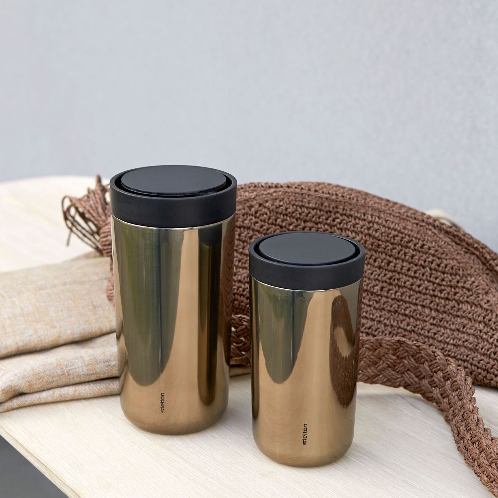 Stelton - To Go Click - Becher 400 ml - Dark Gold