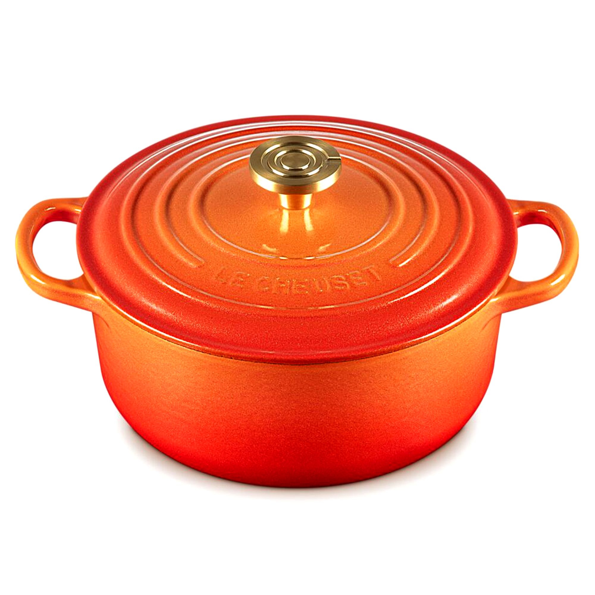 Le Creuset - Signature roasting pan round 20 cm - FLAMME DORÉE Le Creuset - Signature roasting pan round 20 cm - FLAMME DORÉE