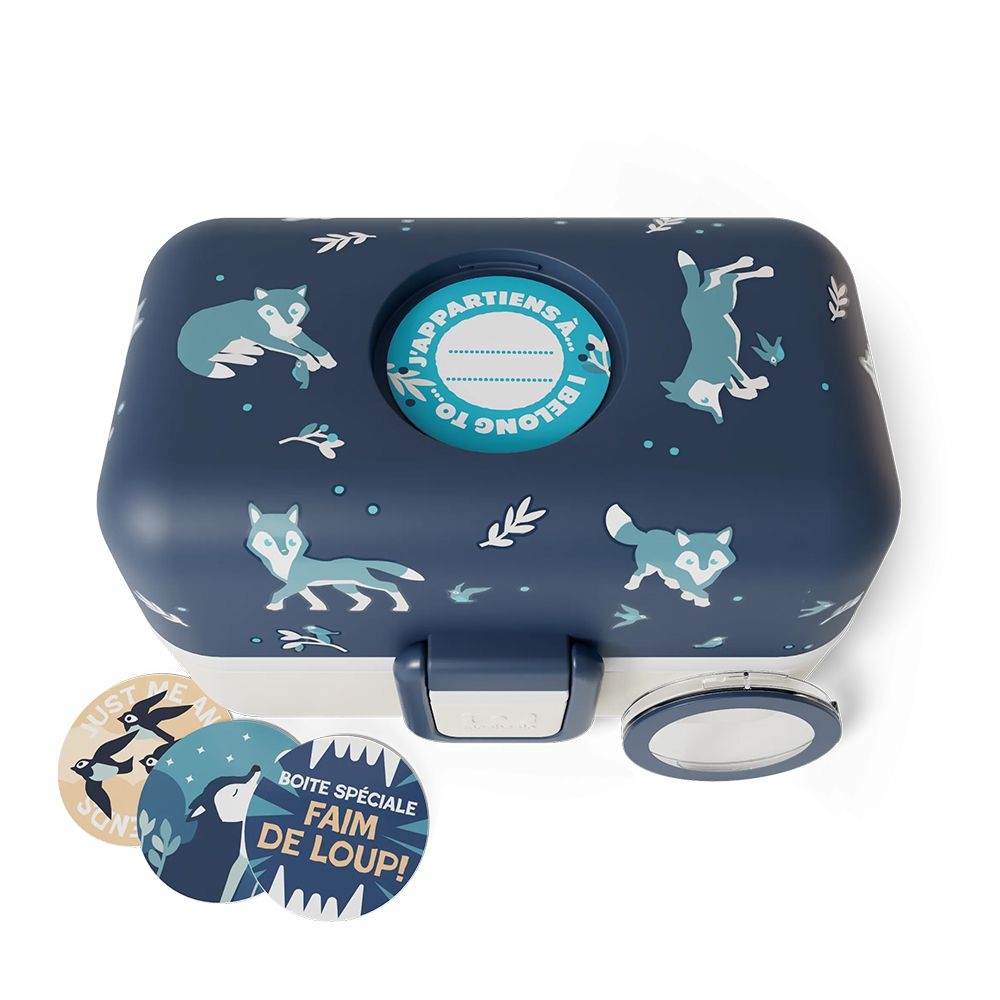 monbento - MB Tresor Kinder Lunch Box, blau Wolf