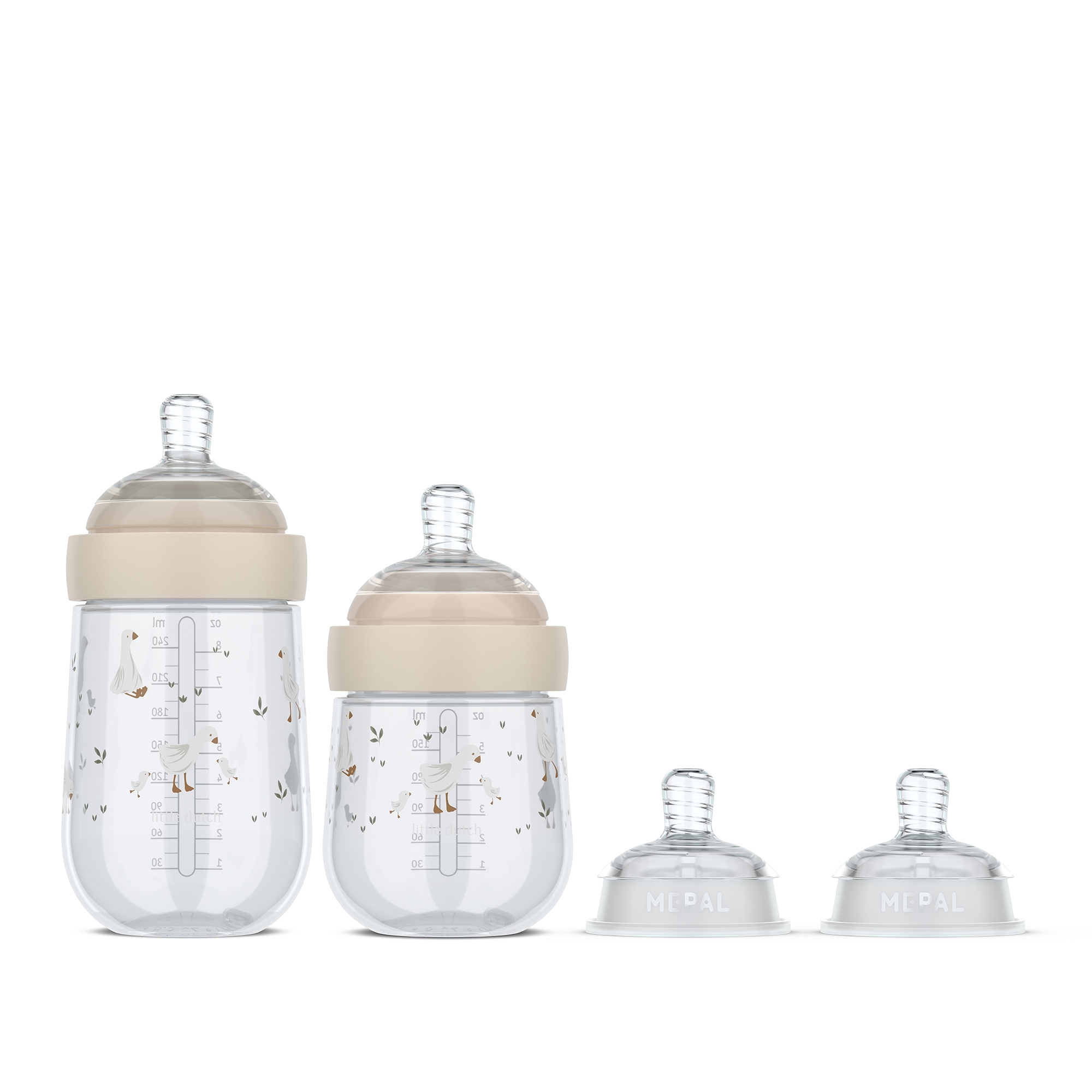 Mepal Mio 4-piece baby bottle starter set little goose