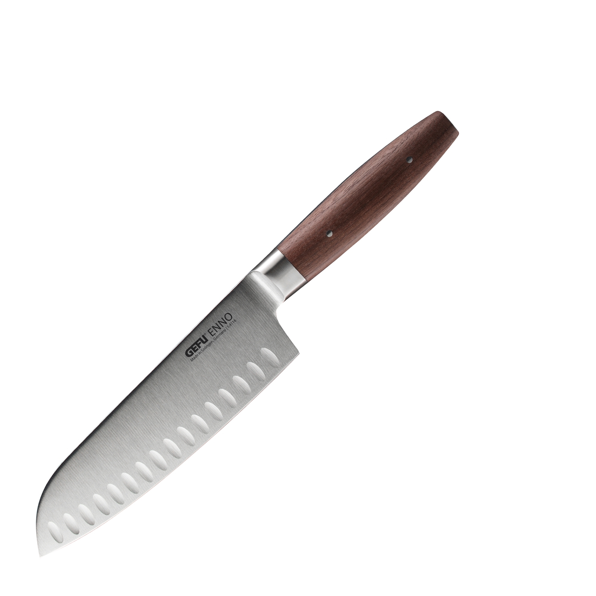 Gefu - Santoku knife ENNO, 18 cm, Scalloped Edge