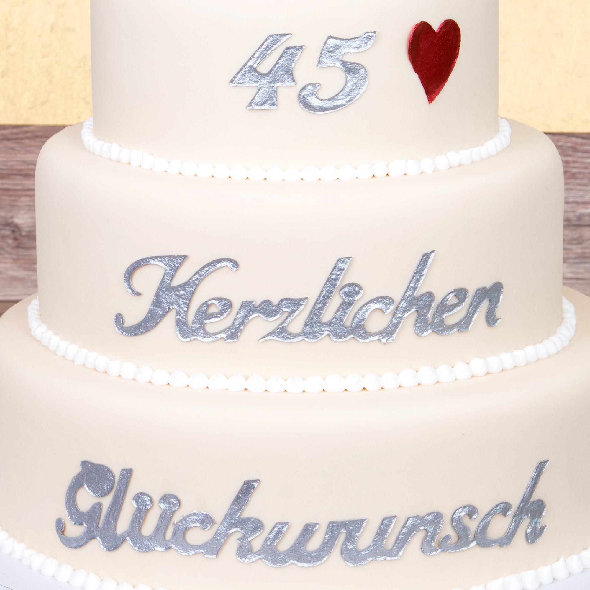 Städter - Cake lace mould Happy birthday - 39,5 x 7,5 cm - Silicone