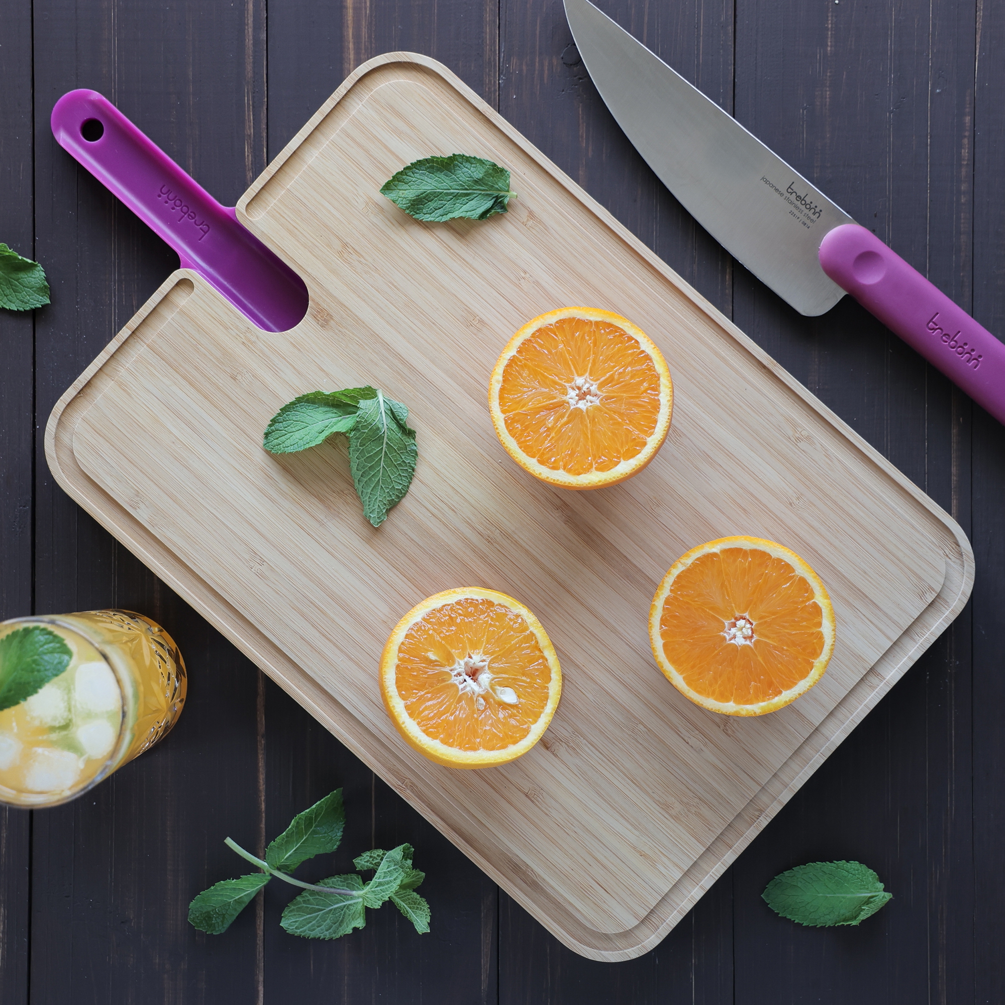 Trebonn - ARTU cutting board + chef's knife